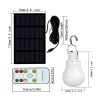 Smart Lighting |   Wholesale Solar Bulb Light with Solar Panel Remote Control Energy Saving Camping Light with Remote Control LED Lighting Smart Lighting