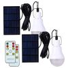 Smart Lighting |   Wholesale Solar Bulb Light with Solar Panel Remote Control Energy Saving Camping Light with Remote Control LED Lighting Smart Lighting