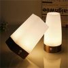 Smart Lighting |   Wholesale Wireless PIR Motion Sensor LED Night Light Battery Operated Table Lamp Smart Bedside Lamp For Home Decor Bedroom Bathroom round LED Lighting Round