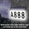 Solar Lights |   Wholesale 0.2w Solar Door Plaque Ip44 Waterproof Automatical On/off House Address Number Light Set House Sign as shown LED Lighting As shown