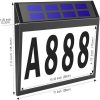 Solar Lights |   Wholesale 0.2w Solar Door Plaque Ip44 Waterproof Automatical On/off House Address Number Light Set House Sign as shown LED Lighting As shown