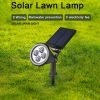 Solar Lights |   Wholesale 0.5w Outdoor Led Solar Spot Lights With 2200mah Large Capacity Battery Landscape Lights For Fence Pathway Trees Garden Yard colorful light LED Lighting Colorful Light