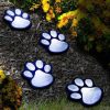 Solar Lights |   Wholesale 1 For 4 Solar String Light Intelligent Light Sensitive System Waterproof Bear Claw Footprint Shape For Outdoor Christmas Decoration white light LED Lighting Solar Lights