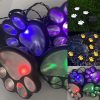 Solar Lights |   Wholesale 1 For 4 Solar String Light Intelligent Light Sensitive System Waterproof Bear Claw Footprint Shape For Outdoor Christmas Decoration white light LED Lighting Solar Lights