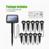 Solar Lights |   Wholesale 10 In 1 Solar Led Spot Light 500mah Battery Landscape Lamps For Outdoor Gardens Courtyards Lawns Decor Solar Lawn Light LED Lighting Solar Lawn Light