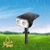 Solar Lights |   Wholesale 10LED RGB Solar Spotlight Waterproof Outdoor Garden Courtyard Wall Lamp Light Control Ground Lights LED Lighting RGB