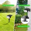 Solar Lights |   Wholesale 10LED RGB Solar Spotlight Waterproof Outdoor Garden Courtyard Wall Lamp Light Control Ground Lights LED Lighting RGB