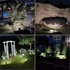 Solar Lights |   Wholesale 10LED RGB Solar Spotlight Waterproof Outdoor Garden Courtyard Wall Lamp Light Control Ground Lights LED Lighting RGB