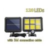 Solar Lights |   Wholesale 120 Cob Led Solar Wall Light Outdoor Lighting Garage Security Lamp Pir Motion Sensor Spotlight LED Lighting 120COB split lamp (5m cable)