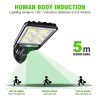 Solar Lights |   Wholesale 1200w Led Solar Flood Light 3 Modes Ip65 Waterproof Outdoor Pir Motion Sensor Garden Lamp with RC LED Lighting JX-616B with remote control