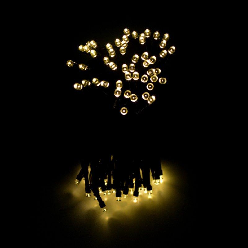 Solar Lights |   Wholesale 12M 100 LEDs  String Light with Solar Strip Night Light Lamp Fairy Lights for Outdoor Christmas Trees Wedding Garden Warm White LED Lighting Solar Lights