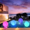 Solar Lights |   Wholesale 14 Inch Led Beach Ball Toy With Colorful Solar Light Waterproof Led Inflatable Luminous Pool Floating Ball ball 14 inches (1pc) LED Lighting Ball 14 inches (1pc)