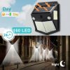 Solar Lights |   Wholesale 160 Led Solar Power Wall Light Pir Motion Sensor Security Outdoor Garden Wall Lamp 1pc LED Lighting 1pc