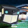 Solar Lights |   Wholesale 160 Led Solar Power Wall Light Pir Motion Sensor Security Outdoor Garden Wall Lamp 1pc LED Lighting 1pc