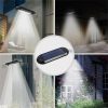 Solar Lights |   Wholesale 18 LED Solar Lights IP55 Waterproof Super Bright Powerful Solar Powered Street Lamp For Garden Yard Decoration black shell white light LED Lighting Black Shell - White Light