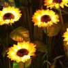 Solar Lights |   Wholesale 1pc/2pcs LED Solar Sunflowers Lights IP65 Waterproof Automatic On/off Garden Lights For Yard Patio Garden Pathway Porch Decor 1 pc 1 for 4 LED Lighting 1 pc 1 for 4