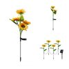 Solar Lights |   Wholesale 1pc/2pcs LED Solar Sunflowers Lights IP65 Waterproof Automatic On/off Garden Lights For Yard Patio Garden Pathway Porch Decor 1 pc 1 for 4 LED Lighting 1 pc 1 for 4