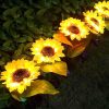 Solar Lights |   Wholesale 1pc/2pcs LED Solar Sunflowers Lights IP65 Waterproof Automatic On/off Garden Lights For Yard Patio Garden Pathway Porch Decor 2 pcs 4 heads LED Lighting 2 pcs 4 heads