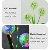 Solar Lights |   Wholesale 2 Pack Solar 3-head Flowers Light Outdoor IP65 Waterproof 2 Modes 3-in-1 Flowers Solar Powered Lights For Garden Yard Decor warm light LED Lighting Solar Lights