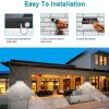 Solar Lights |   Wholesale 206LEDs Solar Light Pir Motion Sensor Decorative Wall Light Outdoor Waterproof Lamp For Garden Street Pathway 206 lights 1 pack LED Lighting 206 lights 1 pack