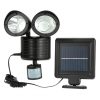 Solar Lights |   Wholesale 22led Double-head Solar Light Outdoor High-brightness Motion Sensor Floodlight Spotlight for Garden Landscape Black LED Lighting Black