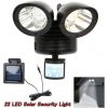 Solar Lights |   Wholesale 22led Double-head Solar Light Outdoor High-brightness Motion Sensor Floodlight Spotlight for Garden Landscape Black LED Lighting Black