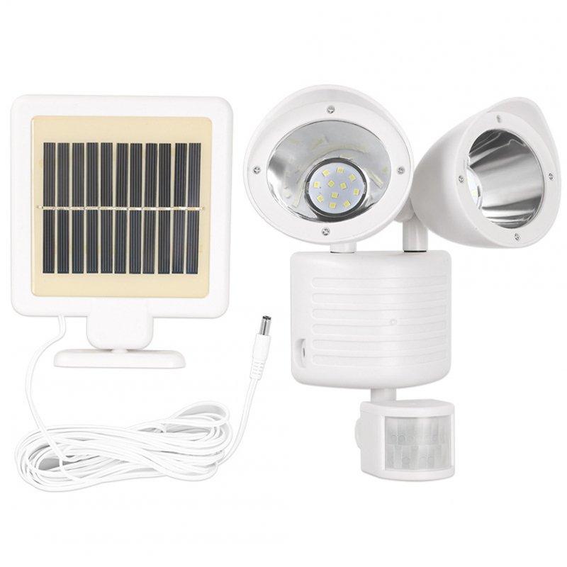 Solar Lights |   Wholesale 22led Double-head Solar Light Outdoor High-brightness Motion Sensor Floodlight Spotlight for Garden Landscape White LED Lighting Solar Lights