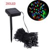 Solar Lights |   Wholesale 22M 200LEDs String Light with Solar Strip Night Light Lamp Fairy Lights for Outdoor Christmas Trees Wedding Garden colors LED Lighting Colors