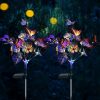 Solar Lights |   Wholesale 2pcs Led Solar Butterfly Lights Outdoor Waterproof Decorative Stake Lights Lawn Lamp For Yard Patio Garden Decor lawn lamp LED Lighting Lawn lamp