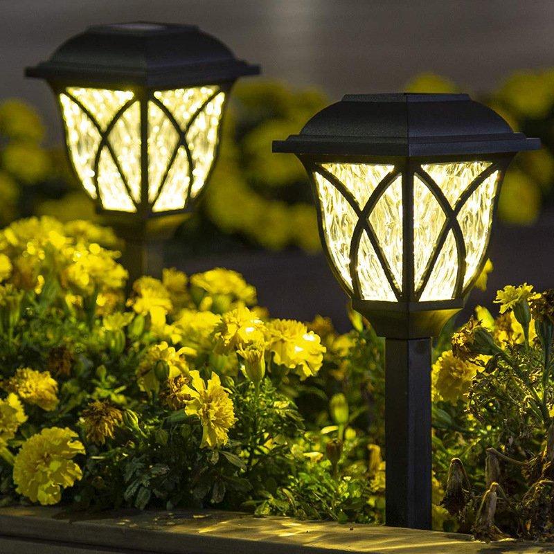 Solar Lights |   Wholesale 2Pcs LED Solar Lawn Light Garden Pathway Outdoor Landscape Lighting White light LED Lighting Solar Lights