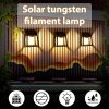 Solar Lights |   Wholesale 2pcs Outdoor LED Solar Wall Lamp With Solar Panel IP65 Waterproof Auto On/off Modern Minimalist Wall Light Fixtures Tungsten wall light LED Lighting Solar Lights