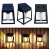 Solar Lights |   Wholesale 2pcs Outdoor LED Solar Wall Lamp With Solar Panel IP65 Waterproof Auto On/off Modern Minimalist Wall Light Fixtures Tungsten wall light LED Lighting Solar Lights