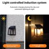 Solar Lights |   Wholesale 2pcs Outdoor LED Solar Wall Lamp With Solar Panel IP65 Waterproof Auto On/off Modern Minimalist Wall Light Fixtures Tungsten wall light LED Lighting Solar Lights