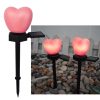 Solar Lights |   Wholesale 2pcs Solar Garden Landscape Light Waterproof Led Heart-shaped Romantic Outdoor Lamp Red LED Lighting Red 2pcs