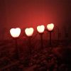 Solar Lights |   Wholesale 2pcs Solar Garden Landscape Light Waterproof Led Heart-shaped Romantic Outdoor Lamp Red LED Lighting Red 2pcs