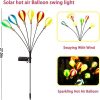 Solar Lights |   Wholesale 2pcs Solar Garden Lights Solar Lights Outdoor Waterproof Solar Swaying Lights For Yard Front Porch Patio Backyard Decoration 6 hot air balloons LED Lighting 6 hot air balloons