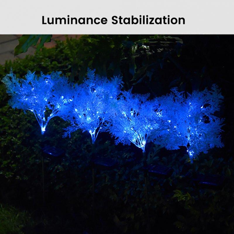 Solar Lights |   Wholesale 2pcs Solar Garden Lights With 1.2v600mah Rechargeable Battery Led Emulation Solar Rape Flower Lights For Patio Yard Pathway Holiday Decor blue LED Lighting Blue