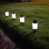 Solar Lights |   Wholesale 2Pcs Solar Lawn Light Outdoor Energy Saving Lamp Waterproof Garden Landscape Light Solar 1LED cylindrical lawn light white light LED Lighting Solar 1LED cylindrical lawn light white light