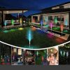 Solar Lights |   Wholesale 2pcs Solar Led Colorful Lights Ip66 Waterproof Optic Garden Lamps LED Lighting As shown