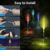 Solar Lights |   Wholesale 2pcs Solar Led Colorful Lights Ip66 Waterproof Optic Garden Lamps LED Lighting As shown