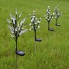 Solar Lights |   Wholesale 2Pcs Solar Powered Branch Leaves Light Lawn Lamp for Outdoor Garden Landscape colors LED Lighting Colors