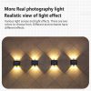 Solar Lights |   Wholesale 2pcs Solar Wall Lamp 2 Colors Outdoor Waterproof Up Down Luminous Night Light for Garden Courtyard Cold White LED Lighting Solar Lights