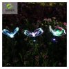 Solar Lights |   Wholesale 2Pcs Waterproof Solar Fiber Optic Butterflies Shape Lights Outdoor Garden Lawn  Decor red LED Lighting Red