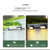 Solar Lights |   Wholesale 2v 200mah Solar Wall Light Outdoor Ip65 Waterproof Solar Lamp For Yard Patio Garden Pathway Porch Decor Black shell white light LED Lighting Black Shell - White Light