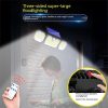 Solar Lights |   Wholesale 3-heads Solar Wall Lamp 3 Modes Outdoor Waterproof Human Body Induction Garden Lights With Solar Panel TG-TY05131 Three heads LED Lighting Solar Lights