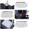 Solar Lights |   Wholesale 4 Leaves Solar Remote Control Garage Lights Portable Usb Rechargeable Camping Lamp For Indoor Outdoor Four leaf solar remote control LED Lighting Four leaf solar remote control