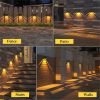 Solar Lights |   Wholesale 4 Pcs Led RGB Solar Wall Lamp With 2V/0.35W Solar Plate Outdoor Waterproof Sconce Lantern For Balcony Yard Street Garden Decoration RGB gradient 4 pack LED Lighting RGB gradient + 4 pack