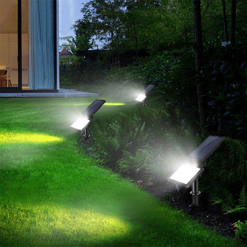 Solar Lights |   Wholesale 48 Led Solar Spotlights 5 Modes Ip65 Waterproof Landscape Lamps For Outdoor Garden Lawn Patio Pathway white light LED Lighting Solar Lights