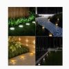 Solar Lights |   Wholesale 4pcs 20 Led Underground Lights Automatic Charging Solar Buried Lamps For Lawn Garden Pathway Decor white lights LED Lighting Solar Lights