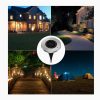 Solar Lights |   Wholesale 4pcs 20 Led Underground Lights Automatic Charging Solar Buried Lamps For Lawn Garden Pathway Decor white lights LED Lighting Solar Lights